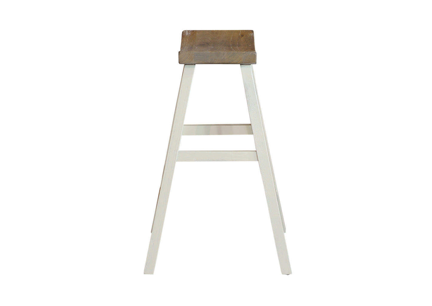 Parisienne Kitchen Stool - White & Oak