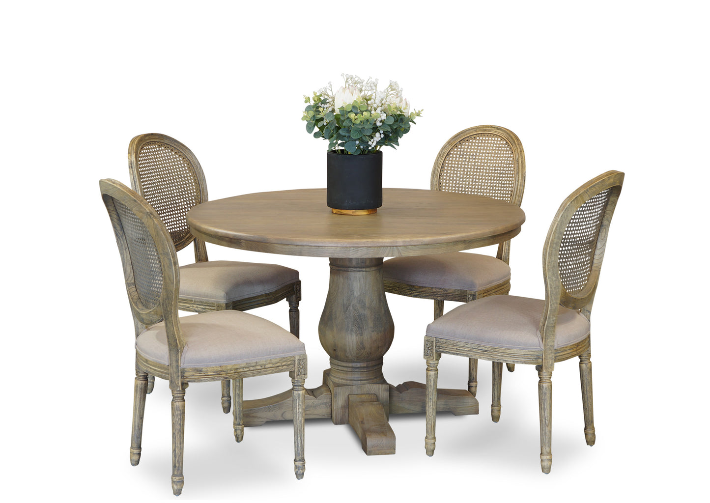 Parisienne Antique & Motif Dining Suite (1200mm)