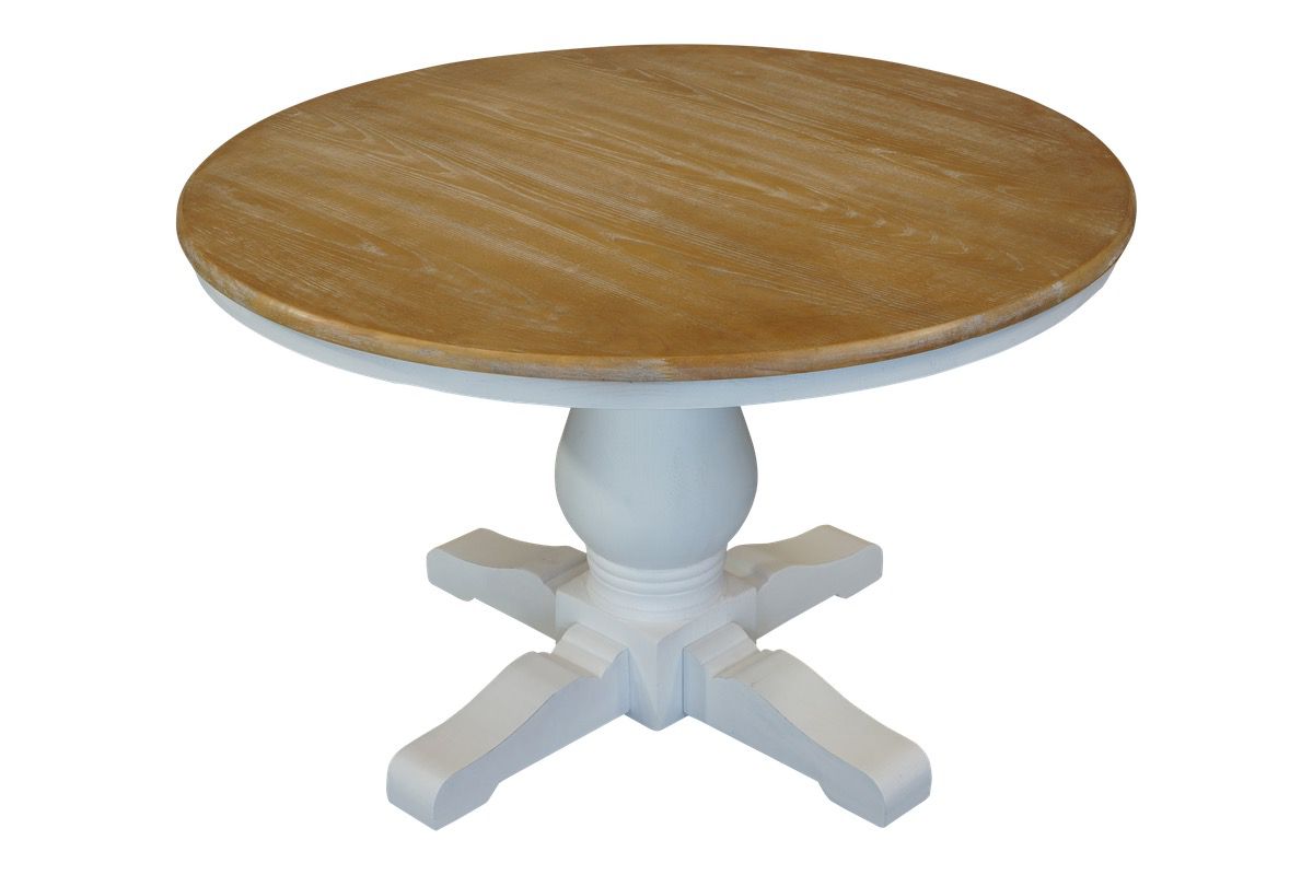 Parisienne Dining Table - White & Oak (1200mm)