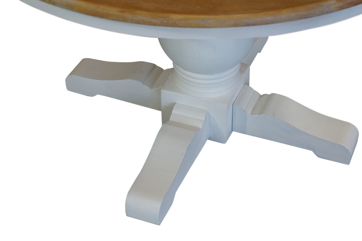 Parisienne Dining Table - White & Oak (1200mm)