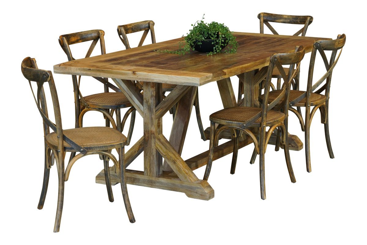Forge Refectory & Cross Back Dining Suite