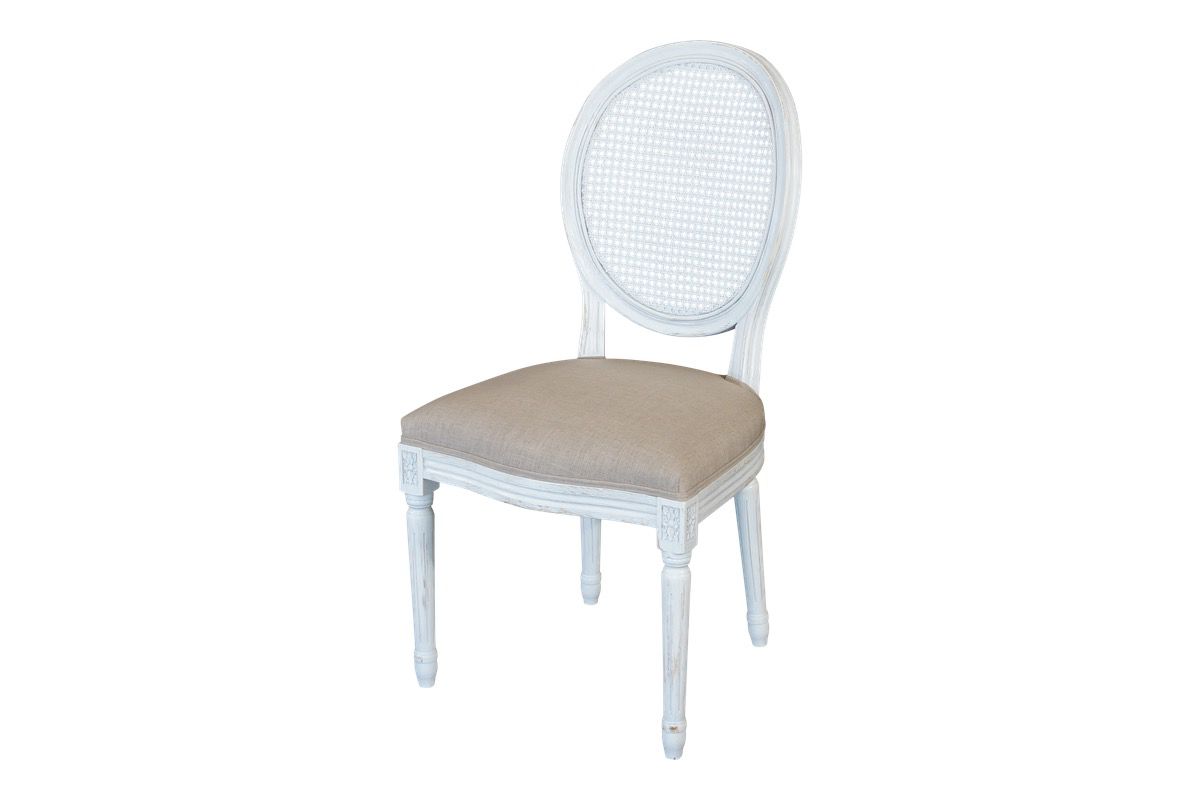 Motif Chair (Cane Back) - White