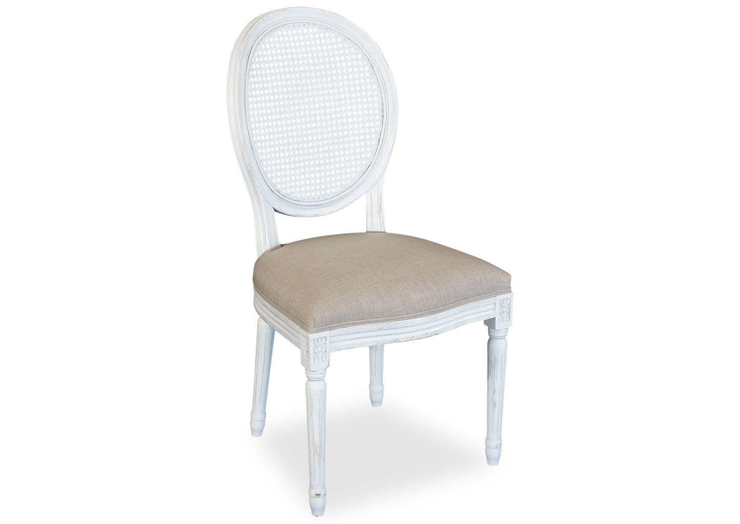 Motif Chair (Cane Back) - White