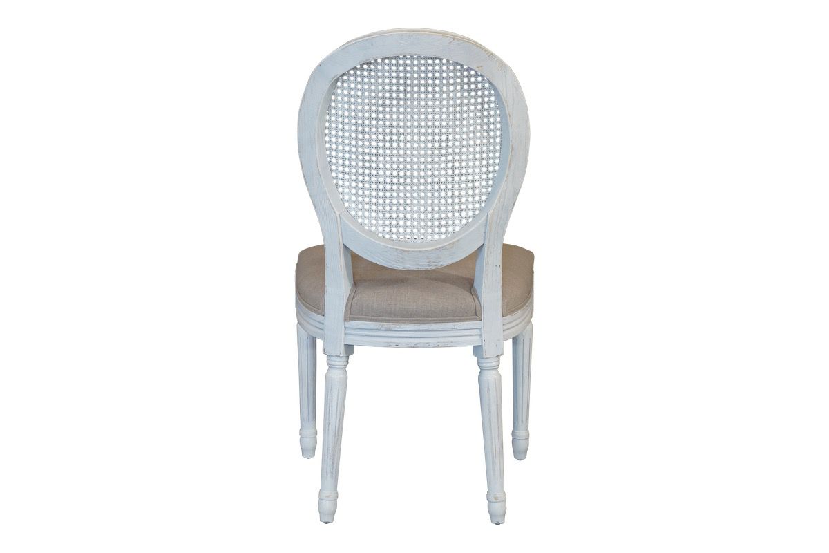 Motif Chair (Cane Back) - White