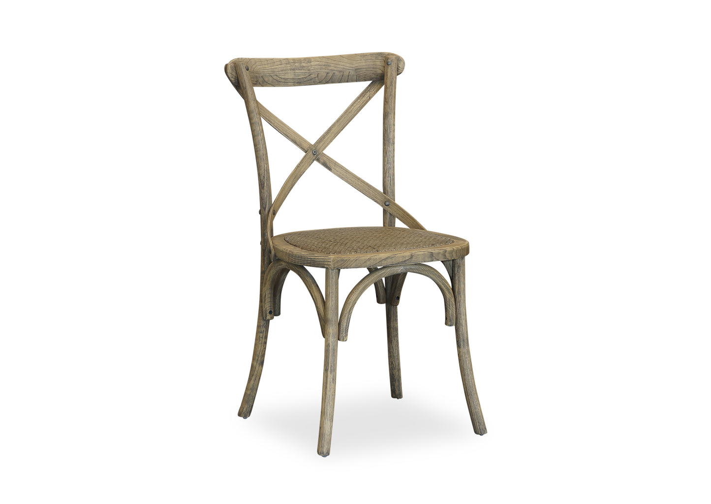 Cross Back Chair - Antique