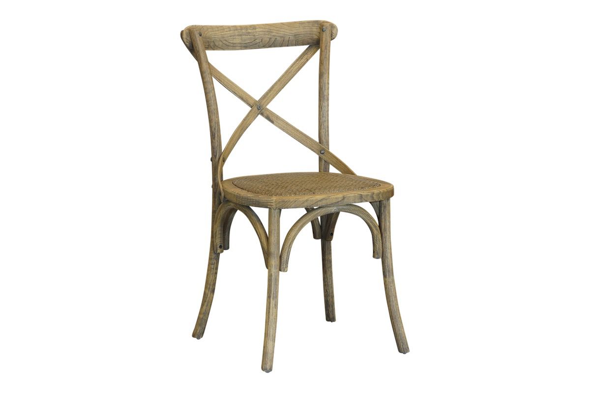 Cross Back Chair - Antique