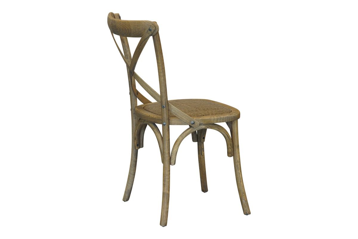 Cross Back Chair - Antique