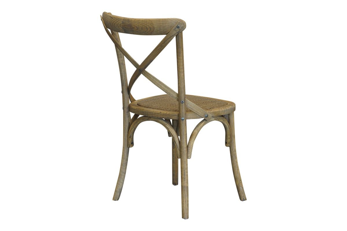 Cross Back Chair - Antique
