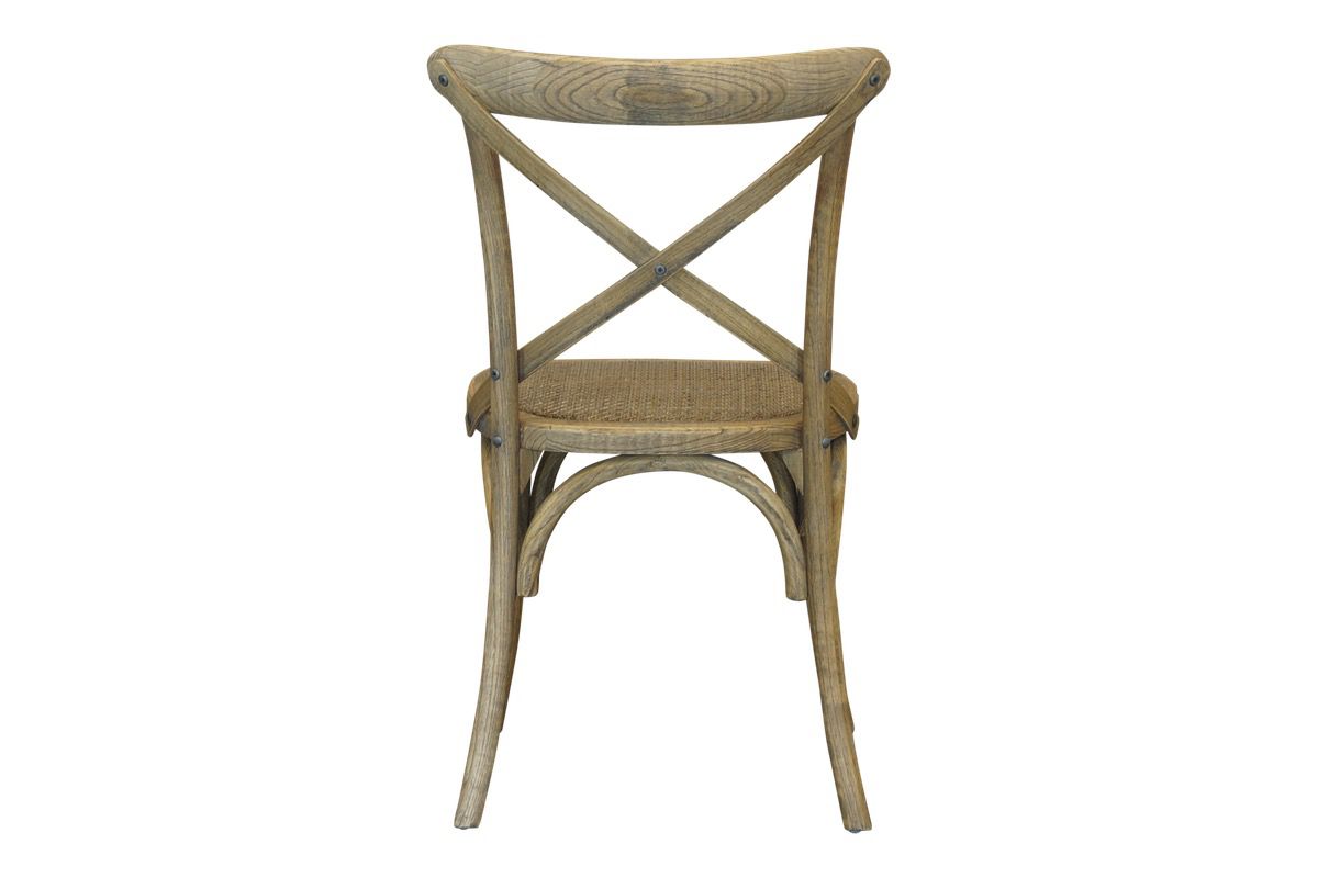 Cross Back Chair - Antique