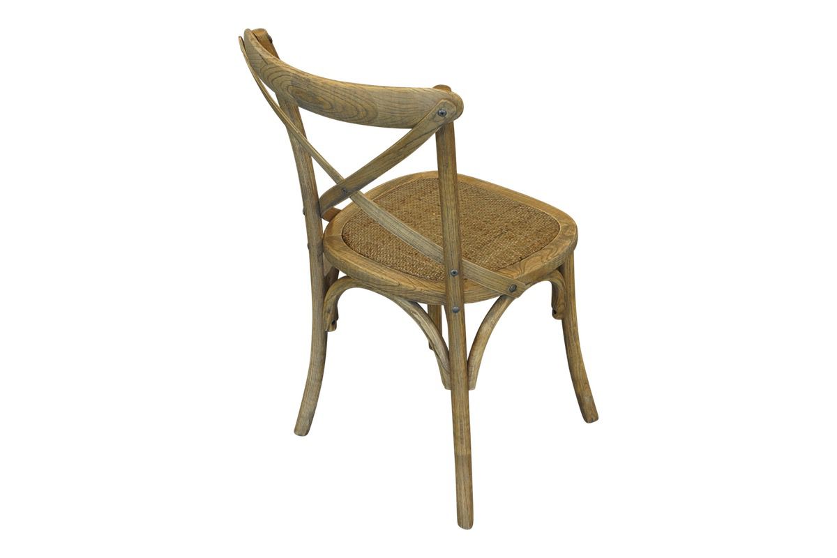 Cross Back Chair - Antique