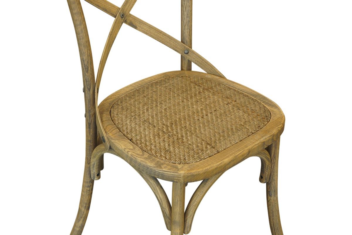 Cross Back Chair - Antique