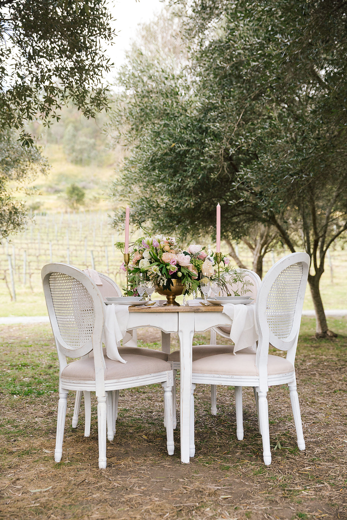 Motif Chair (Cane Back) - White