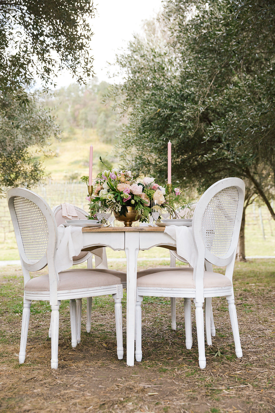 Motif Chair (Cane Back) - White