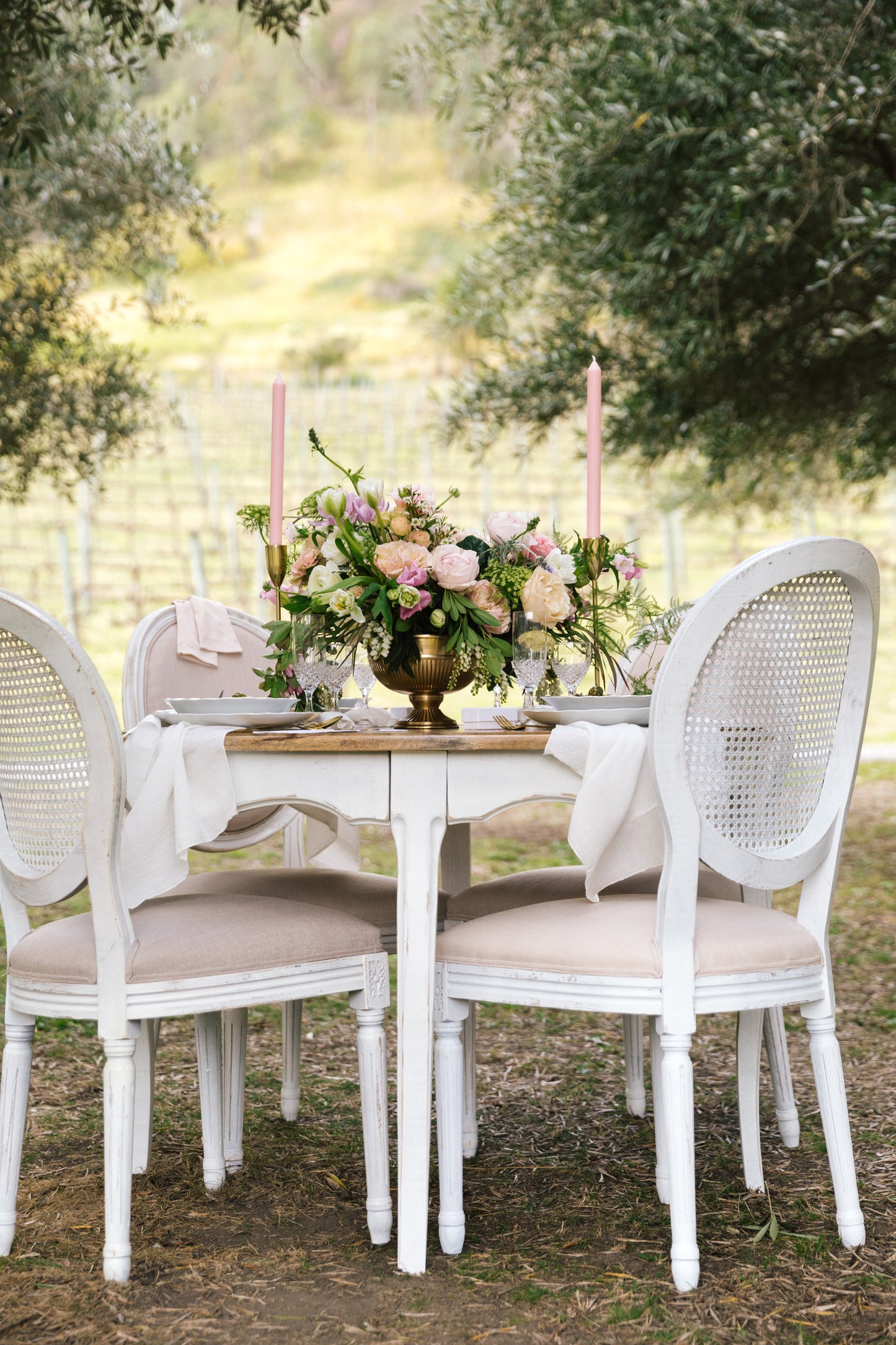 Motif Chair (Cane Back) - White