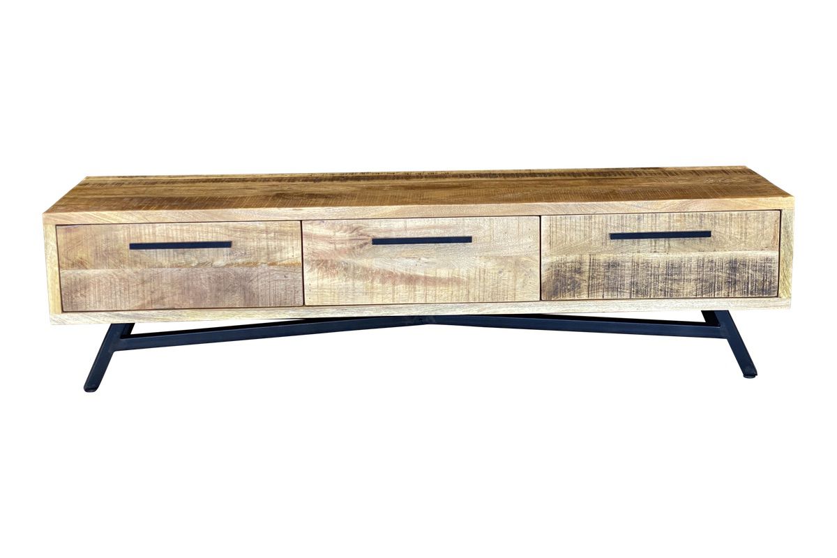 Draper Entertainment Unit (1800mm) - 3 Drawer