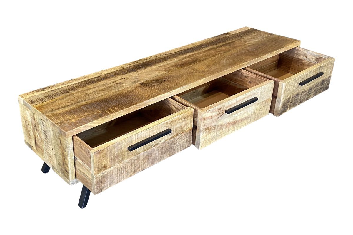Draper Entertainment Unit (1800mm) - 3 Drawer