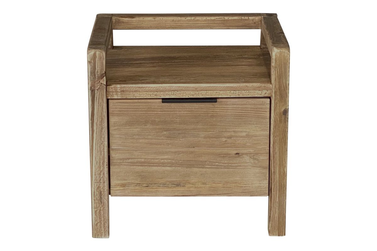 Plantation Bedside Table - Square