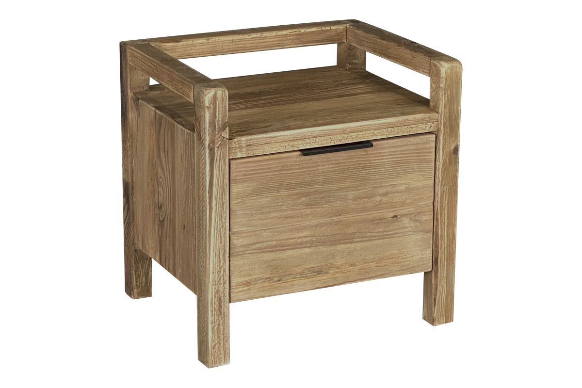 Plantation Bedside Table - Square