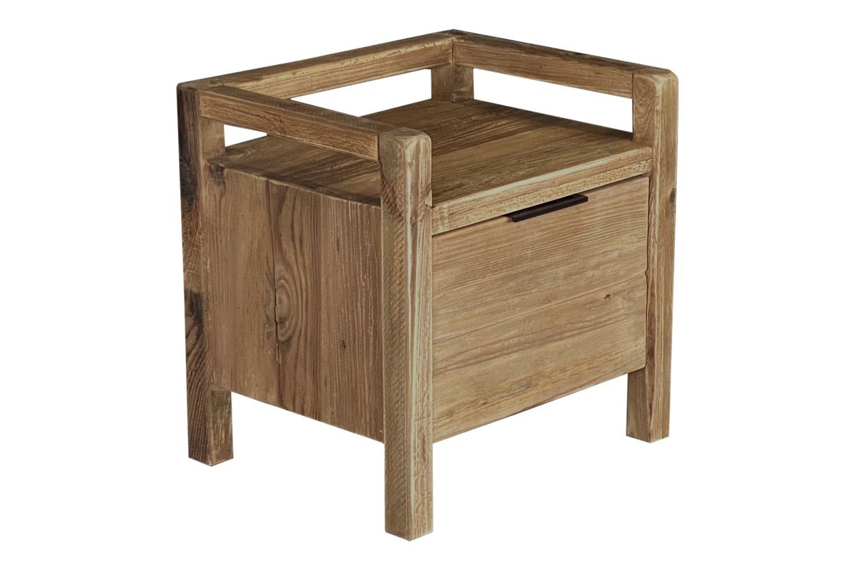 Plantation Bedside Table - Square