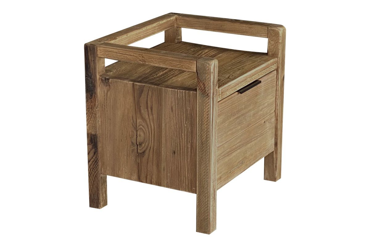 Plantation Bedside Table - Square