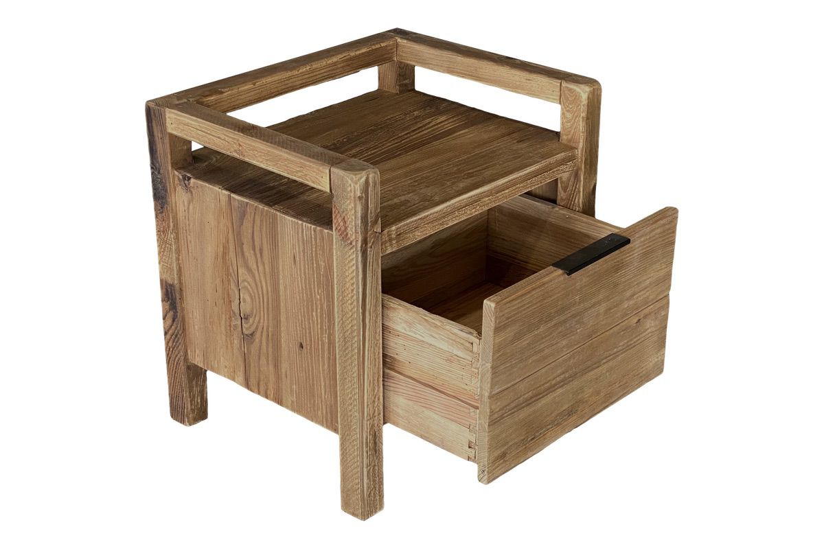 Plantation Bedside Table - Square