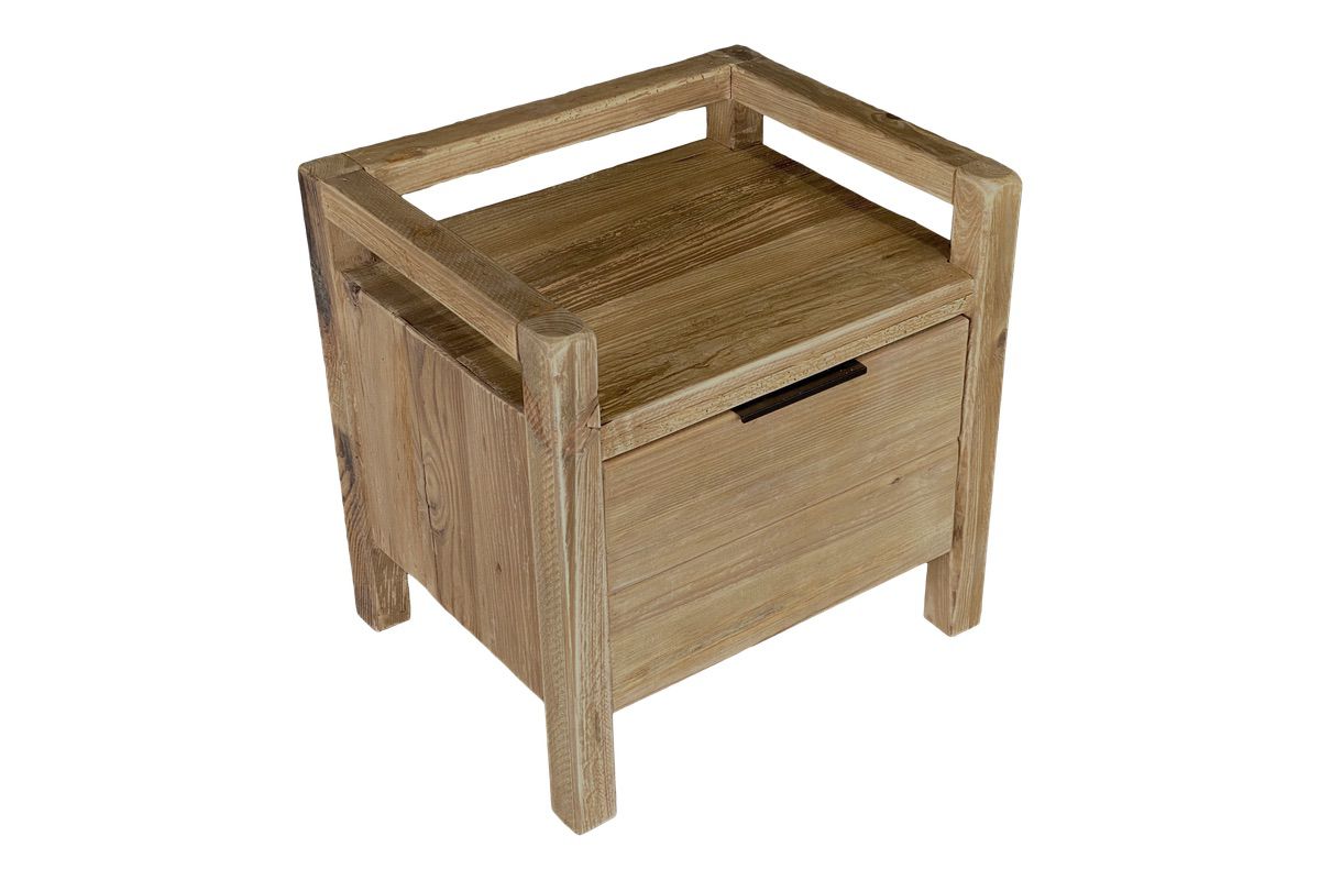 Plantation Bedside Table - Square