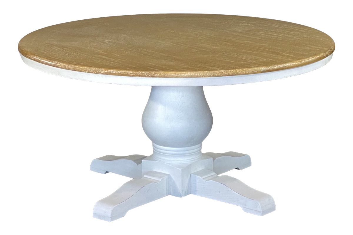 Parisienne Dining Table - White & Oak (1500mm)