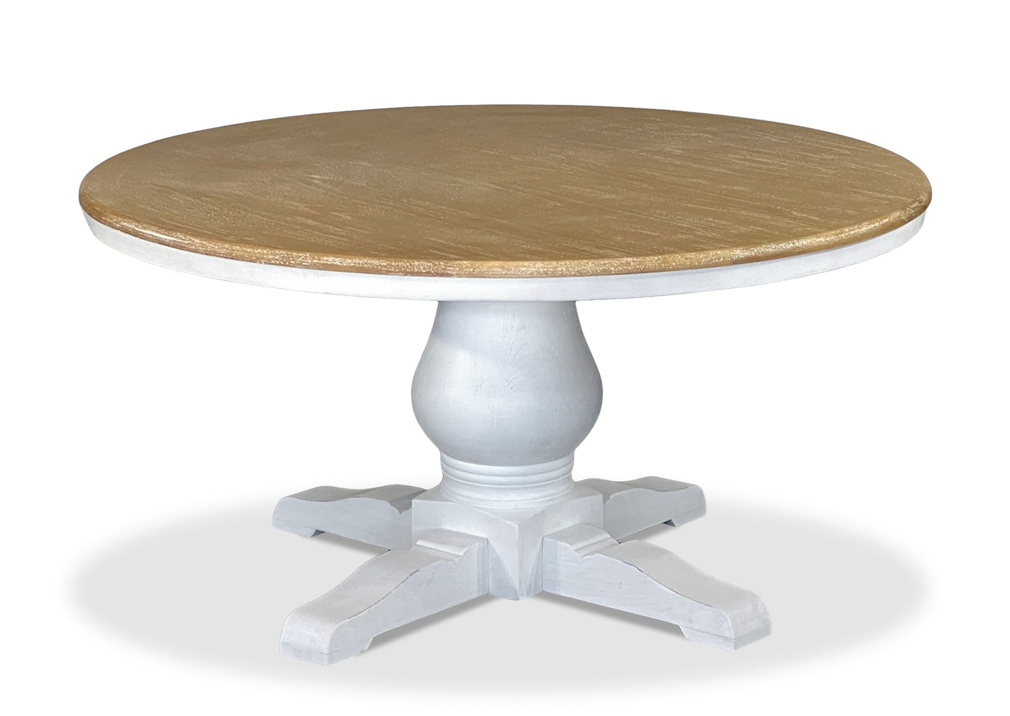Parisienne White/Oak & Cross Back Dining Suite (1500mm)