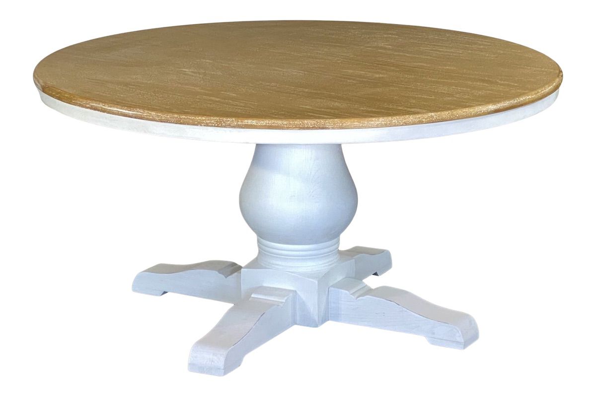 Parisienne Dining Table - White & Oak (1500mm)