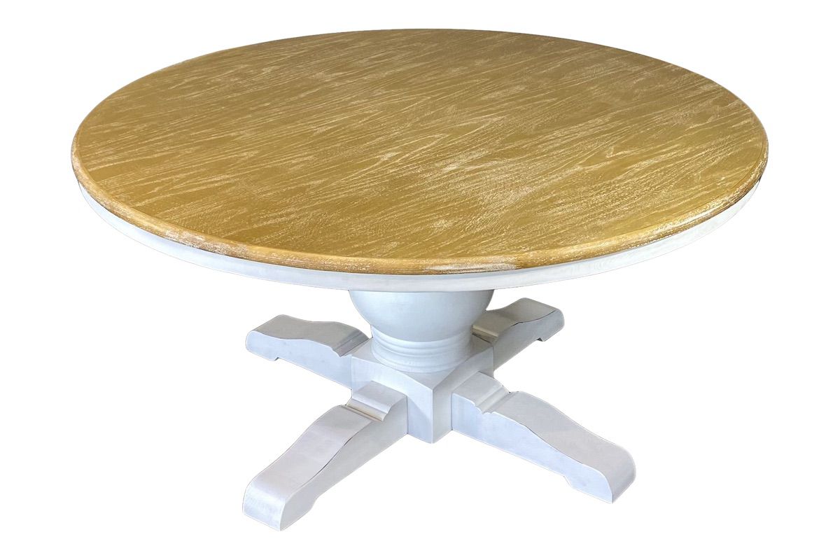 Parisienne Dining Table - White & Oak (1500mm)