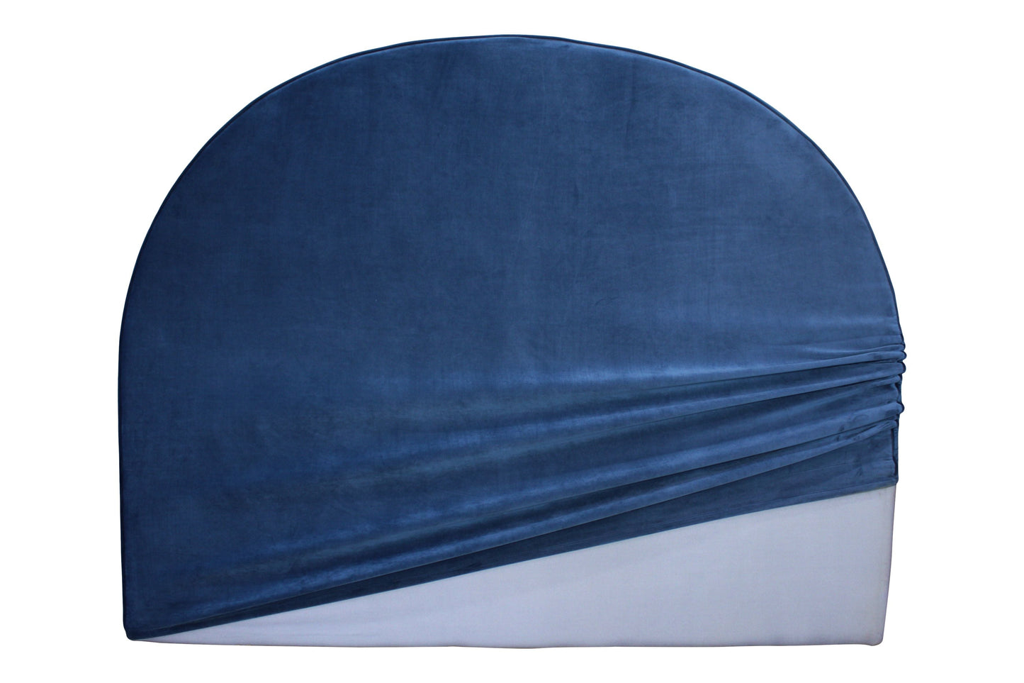 Arched Bedhead - Blue Velvet