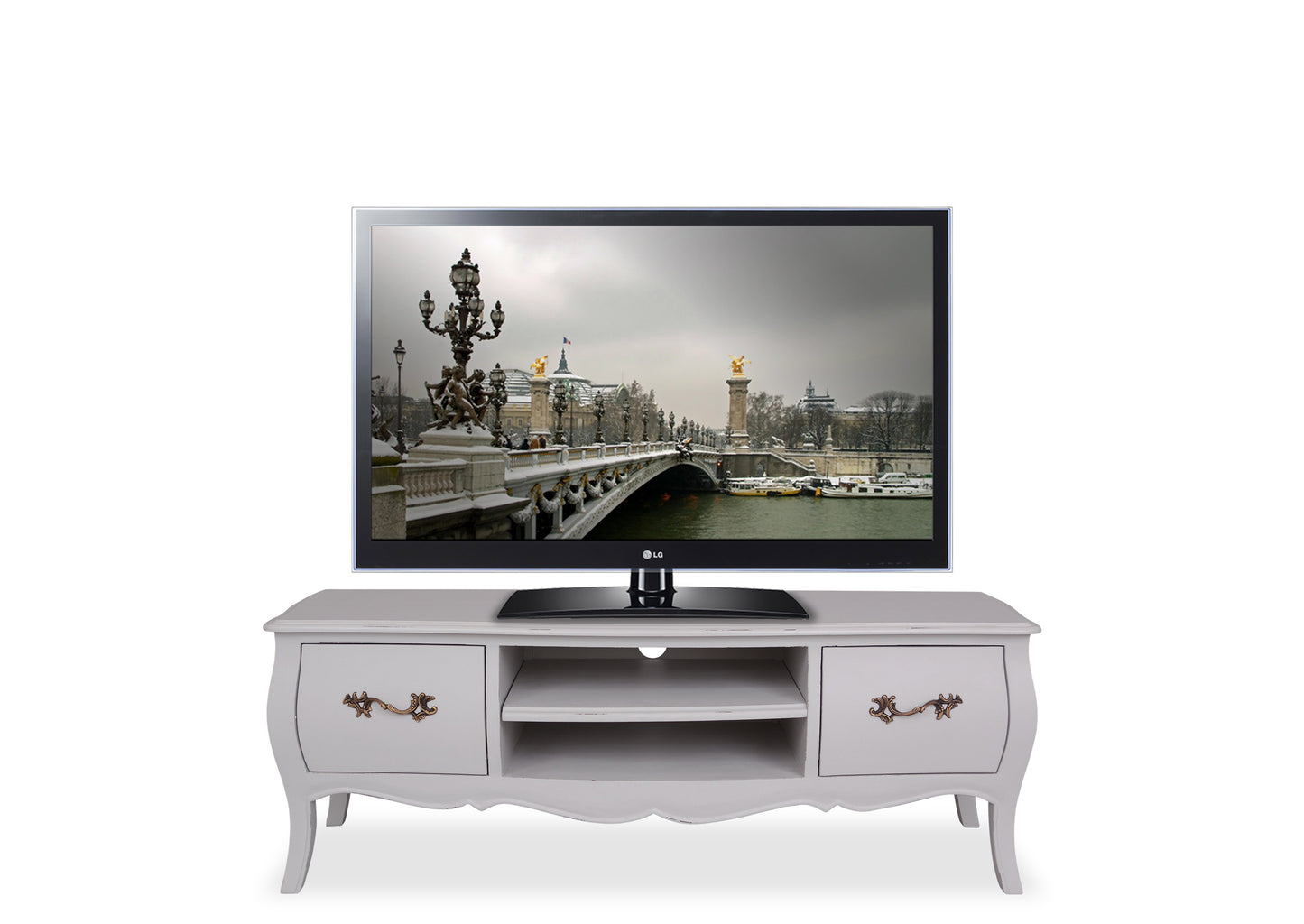 Belle Entertainment Unit (1200mm) - Light Grey