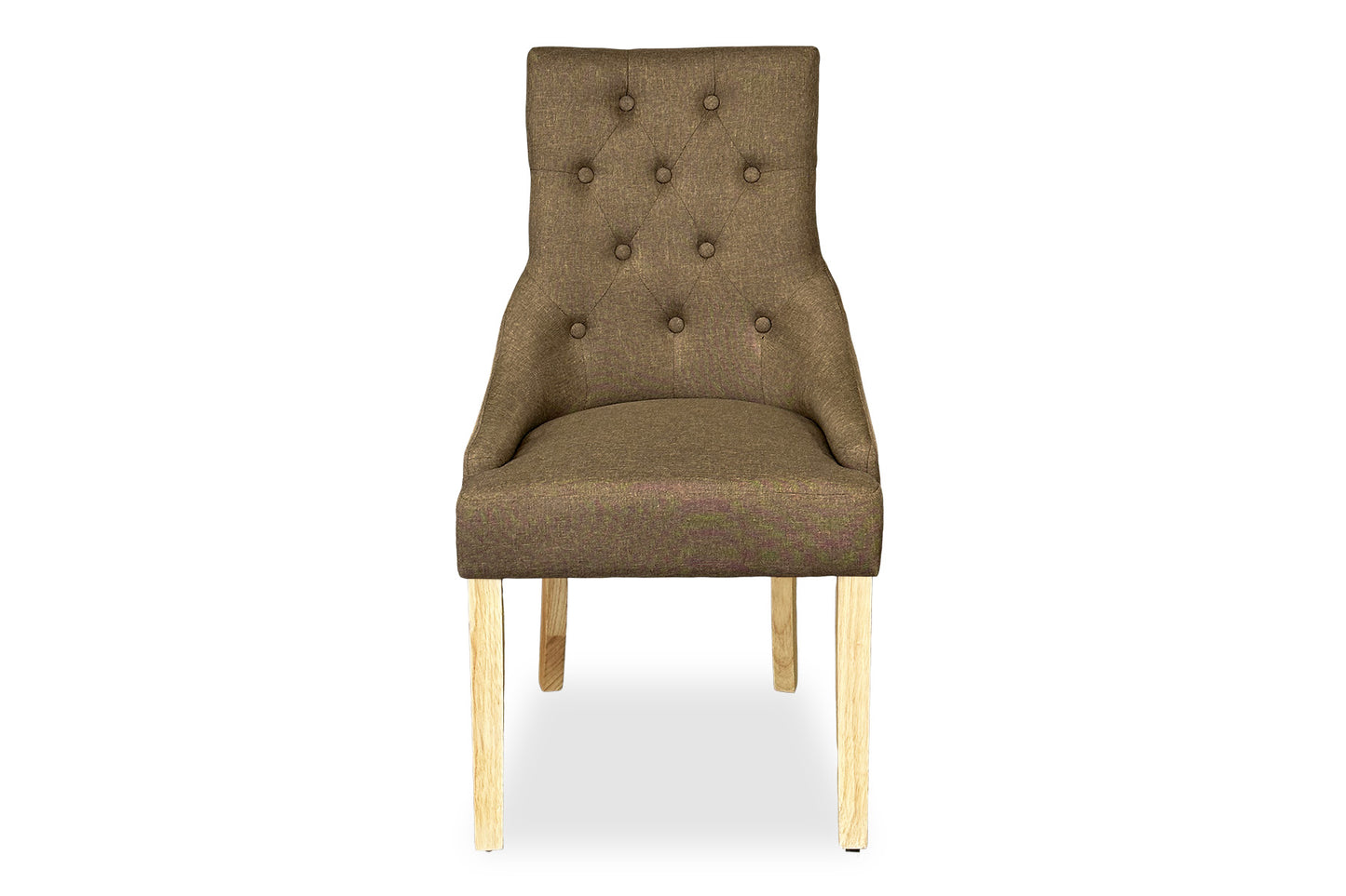 Scoop Back Chair - Light Brown (Oak Legs)