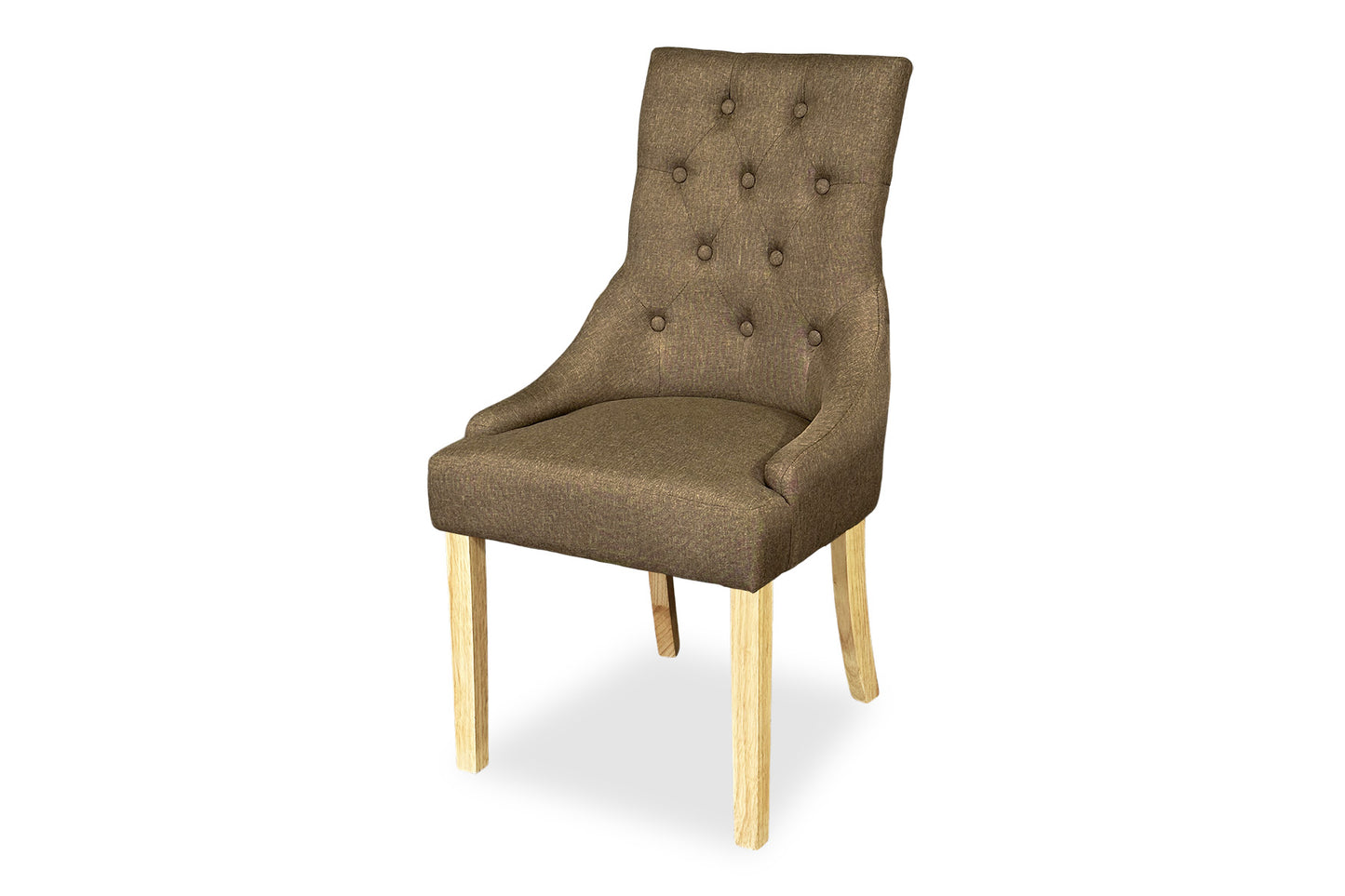 Scoop Back Chair - Light Brown (Oak Legs)