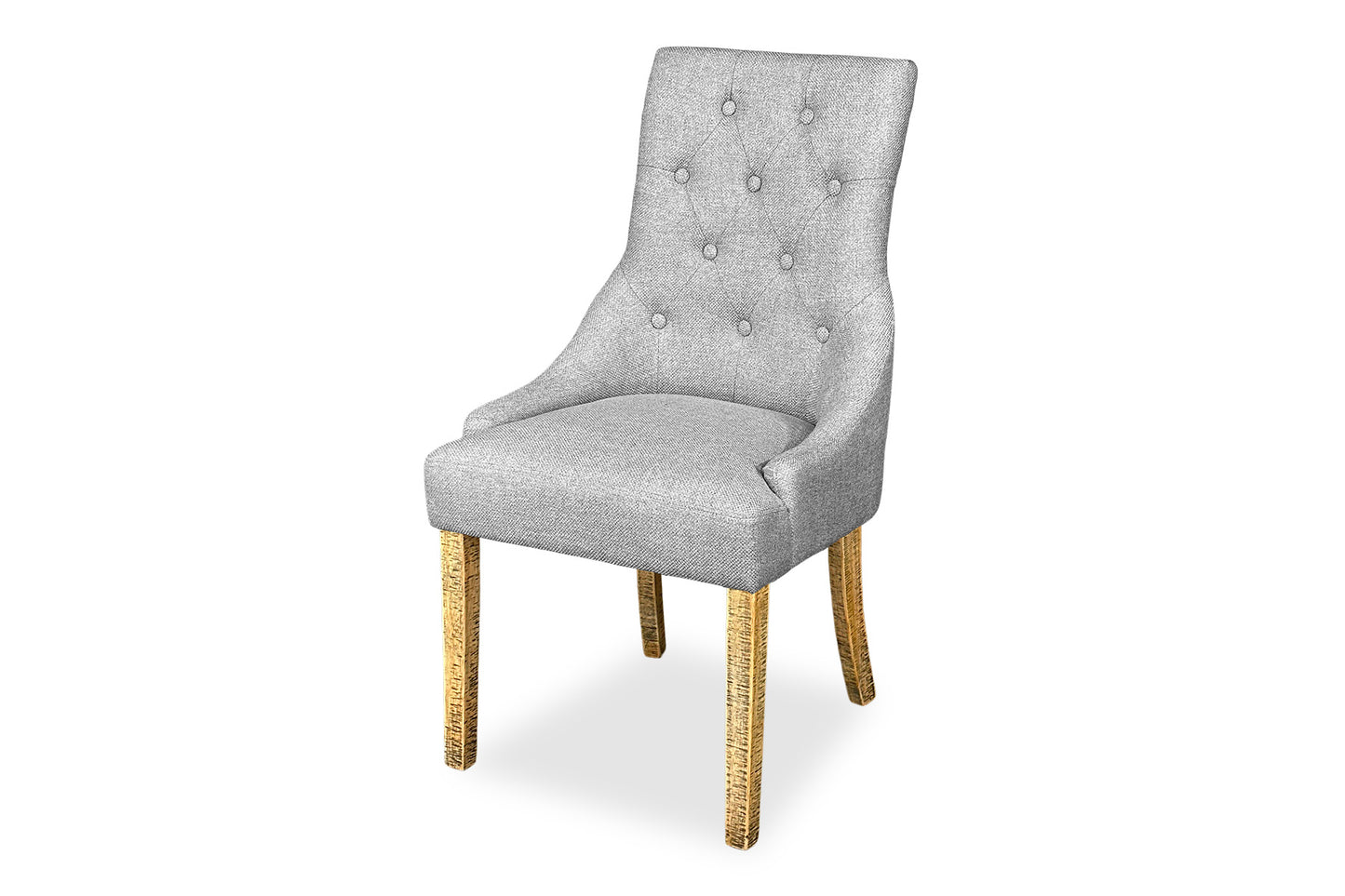 Scoop Back Chair - Light Grey (Forge Legs)