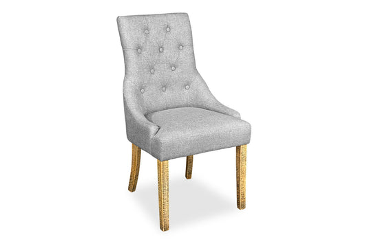 Scoop Back Chair - Light Grey (Forge Legs)