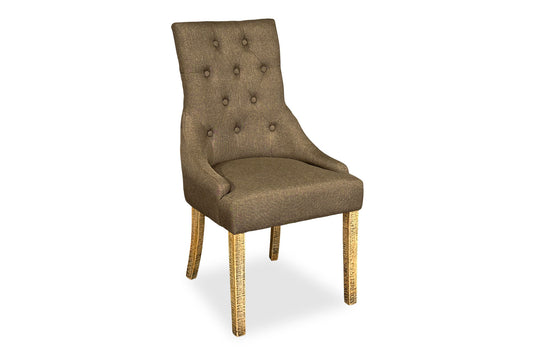 Scoop Back Chair - Light Brown (Forge Legs)