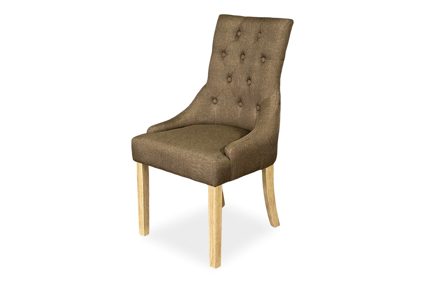 Scoop Back Chair - Light Brown (Oak Legs)