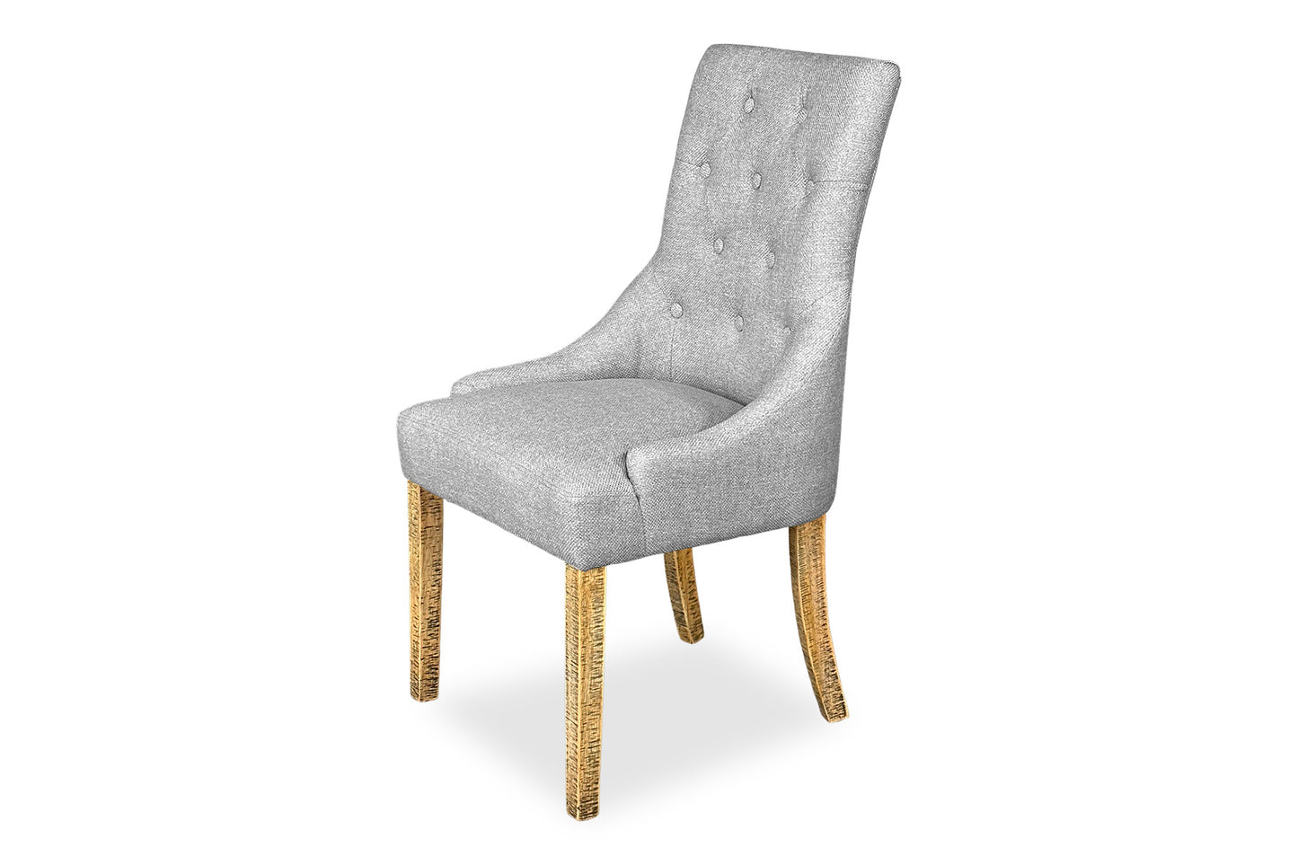 Scoop Back Chair - Light Grey (Forge Legs)