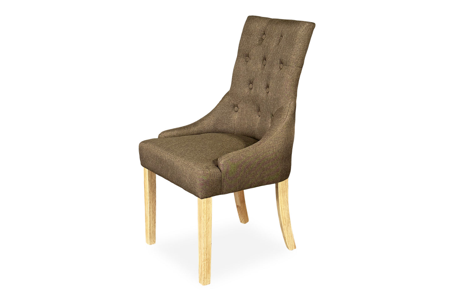 Scoop Back Chair - Light Brown (Oak Legs)