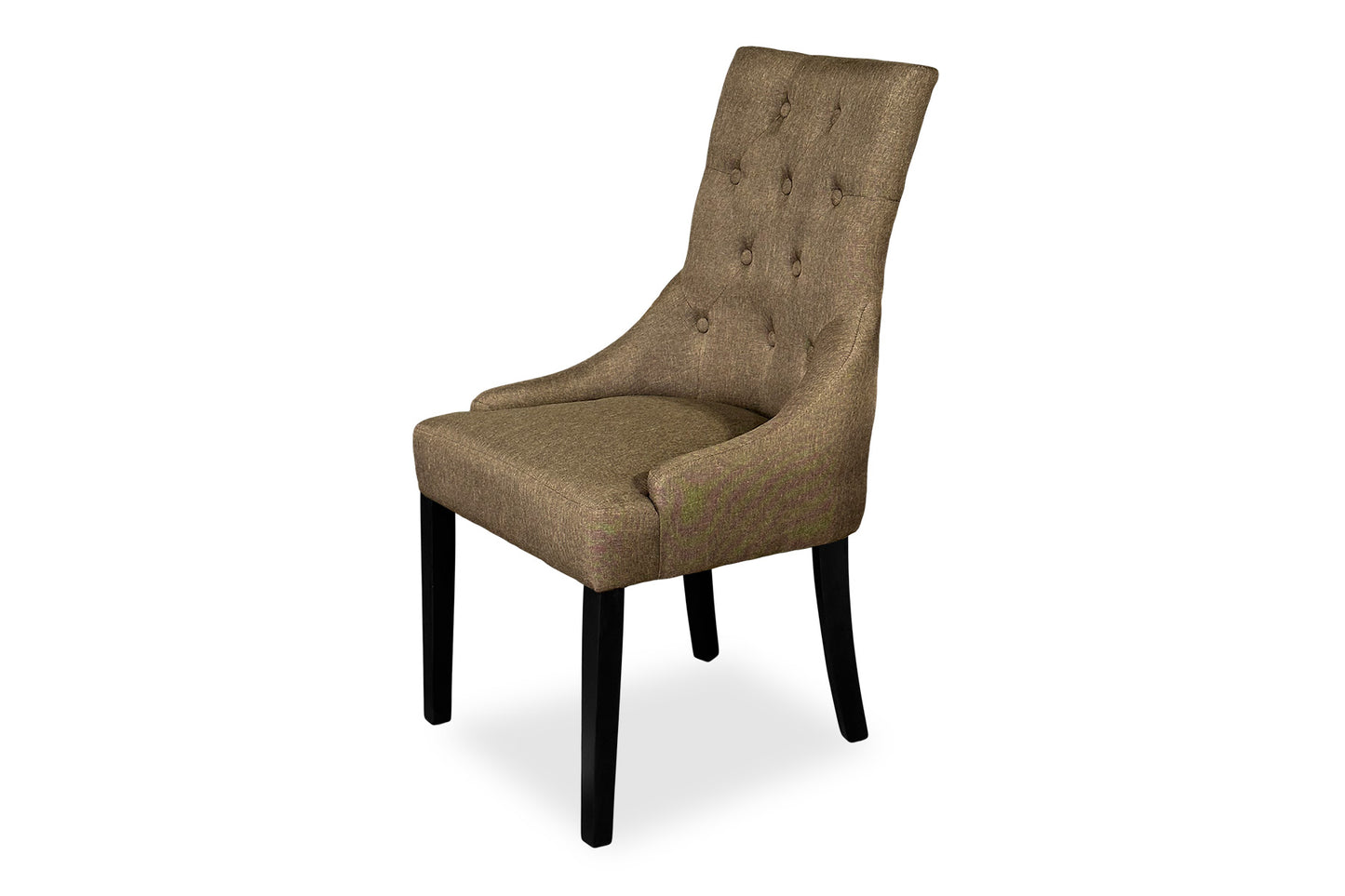 Scoop Back Chair - Light Brown (Black Legs)
