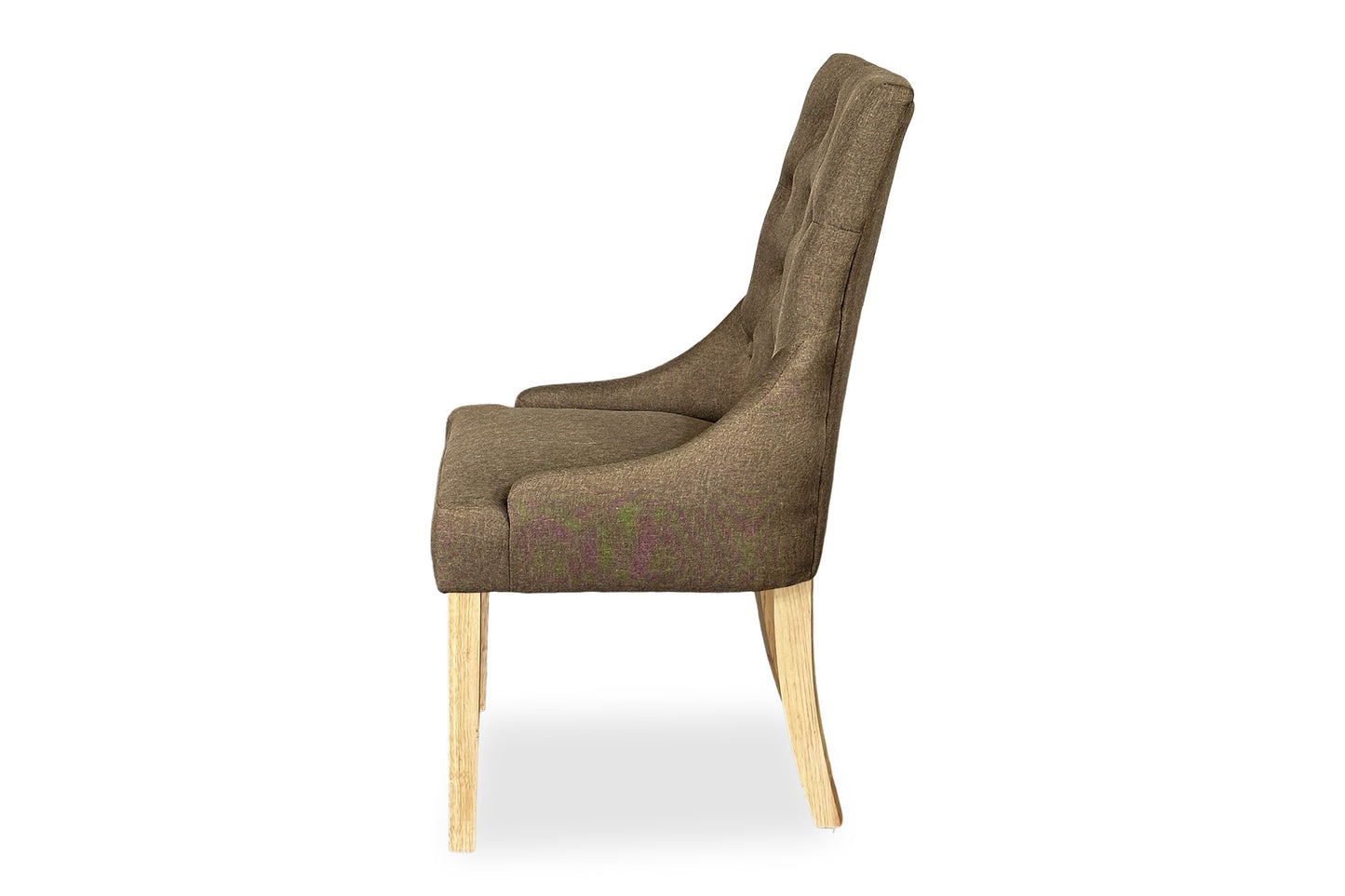 Scoop Back Chair - Light Brown (Oak Legs)