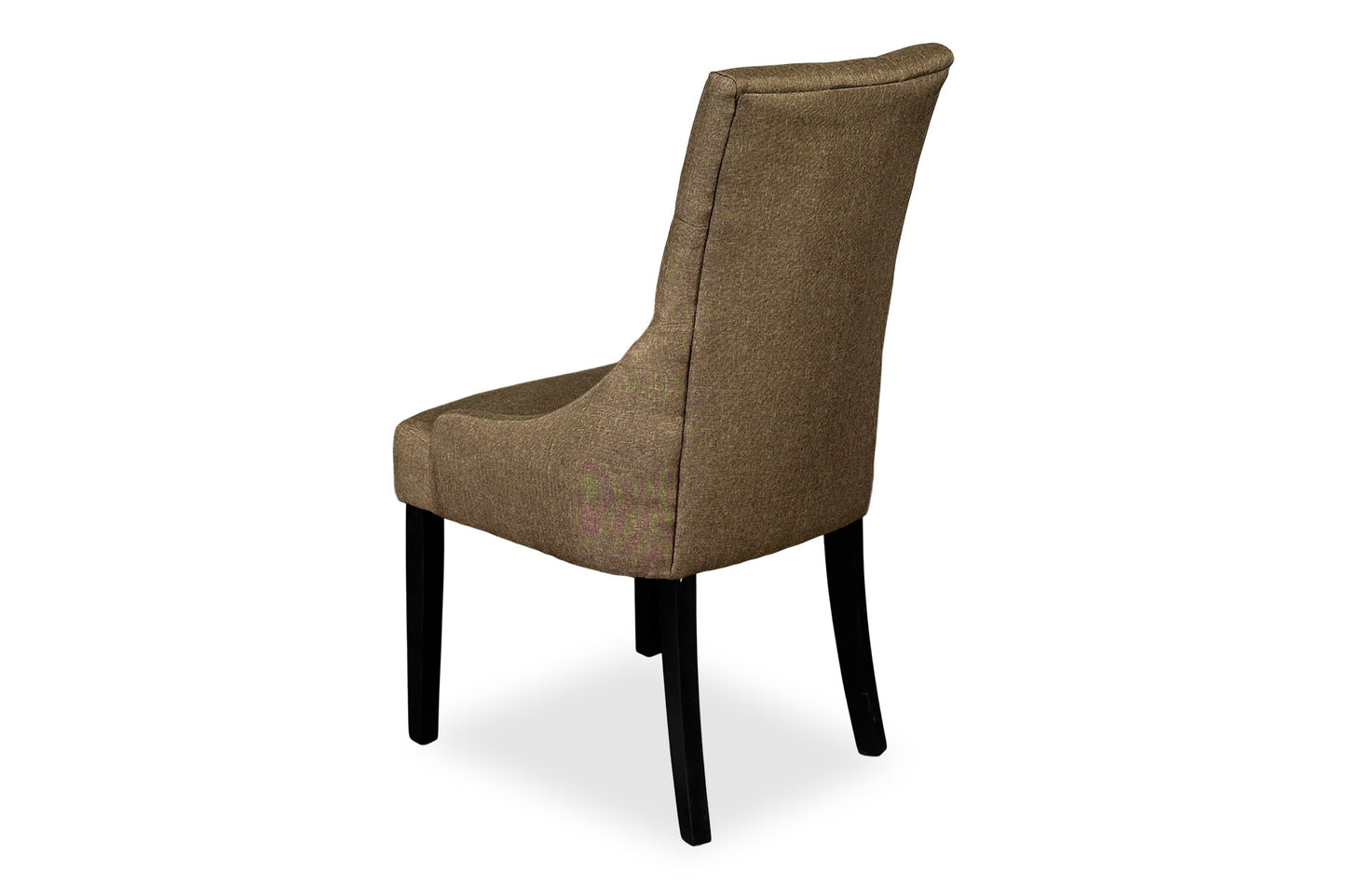Scoop Back Chair - Light Brown (Black Legs)