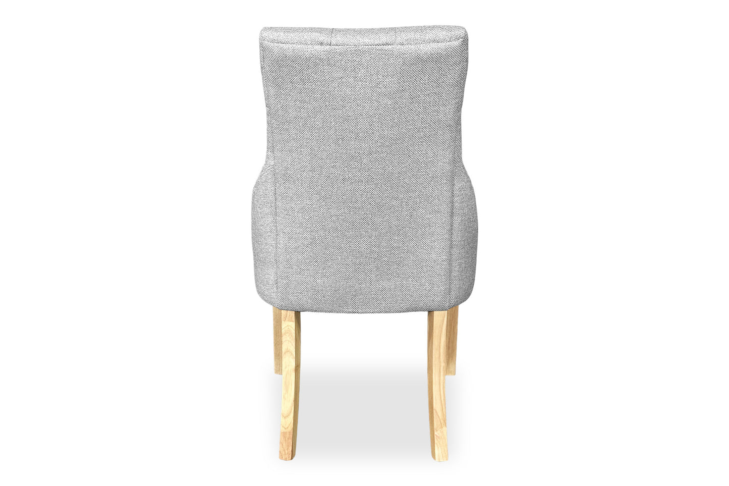 Scoop Back Chair - Light Grey (Oak Legs)