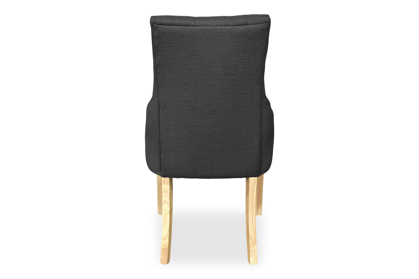 Scoop Back Chair - Dark Grey (Oak Legs)