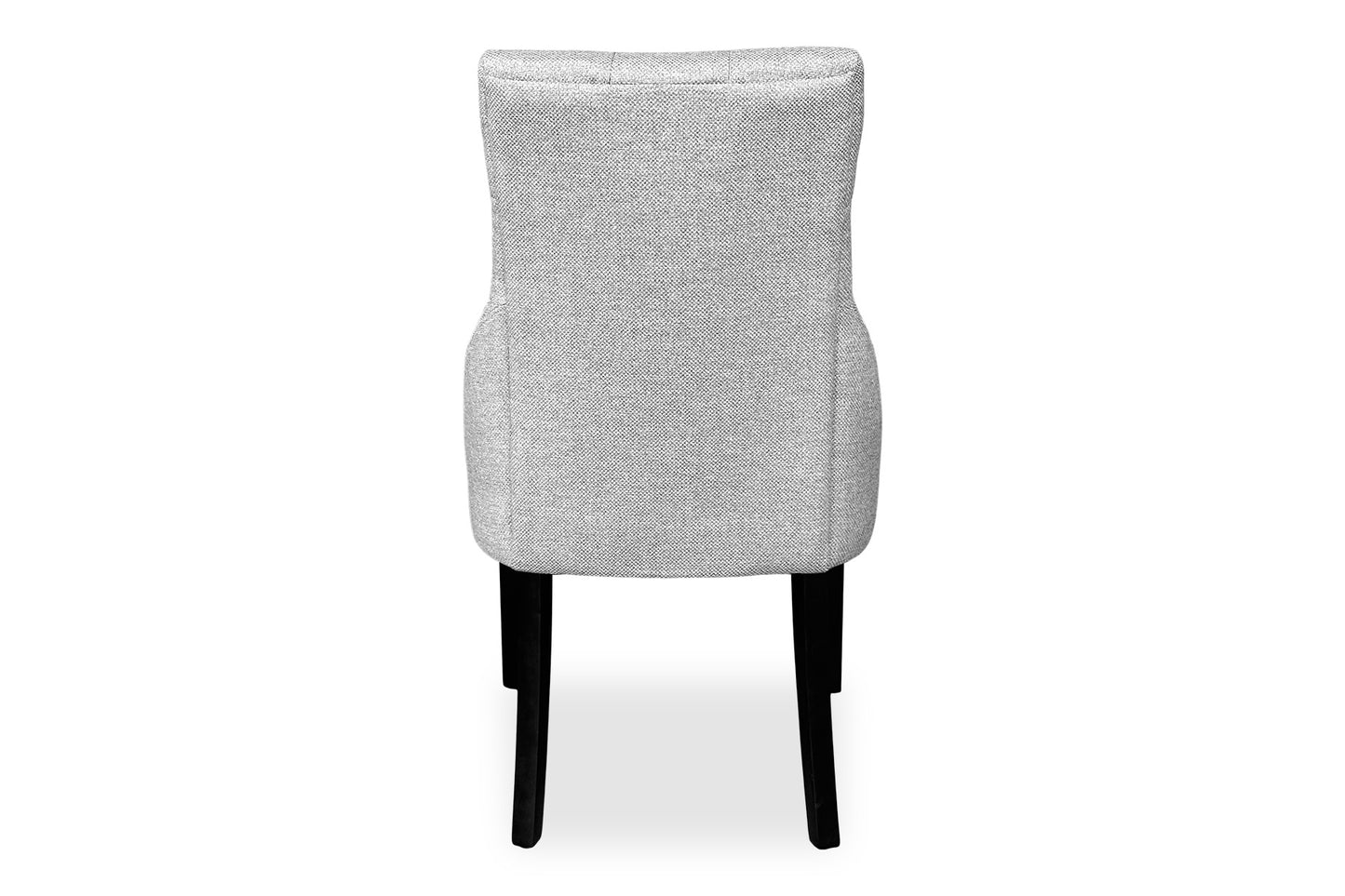 Scoop Back Chair - Light Grey (Black Legs)