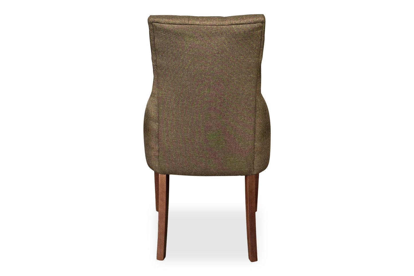 Walnut Scoop Back Chair - Light Brown