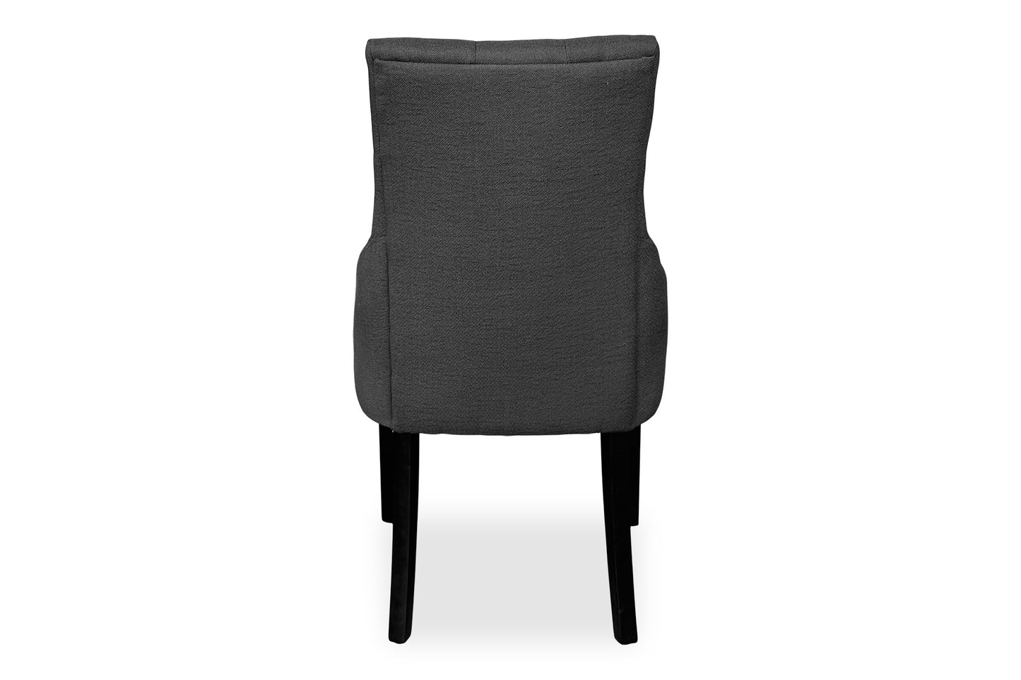 Scoop Back Chair - Dark Grey (Black Legs)