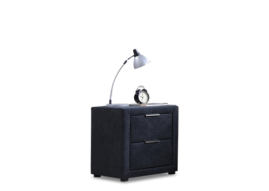 Dusk Bedside Table - Charcoal