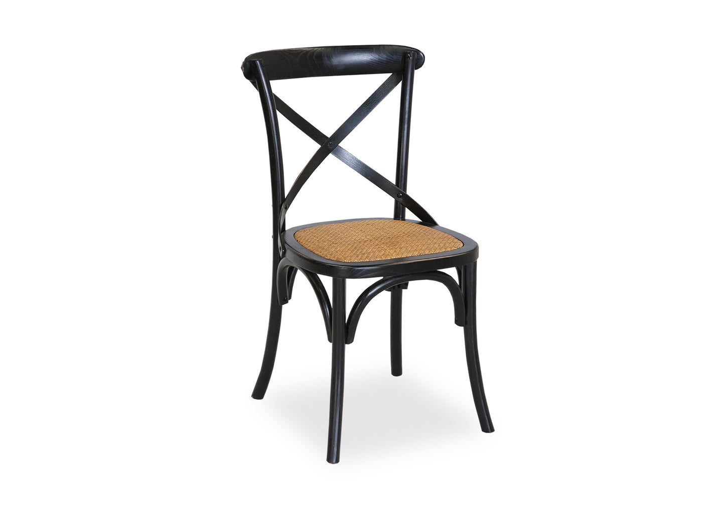 Parisienne Black & Cross Back Dining Suite (1200mm)